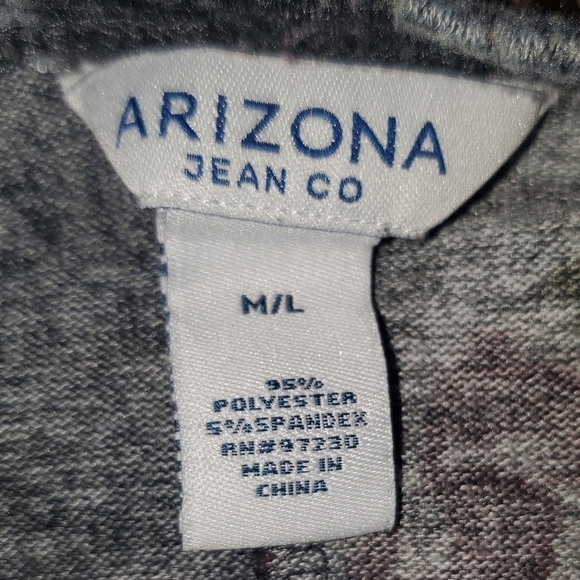 Arizona Jean Co Dark Grey Cardigan with pink Roses - Medium/Large - Picture 5 of 8